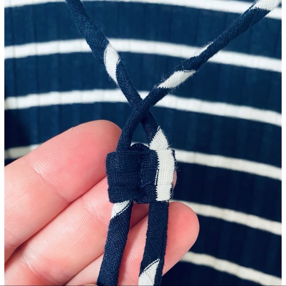 Lush Navy Blue Striped Dress - Picture 8 of 12